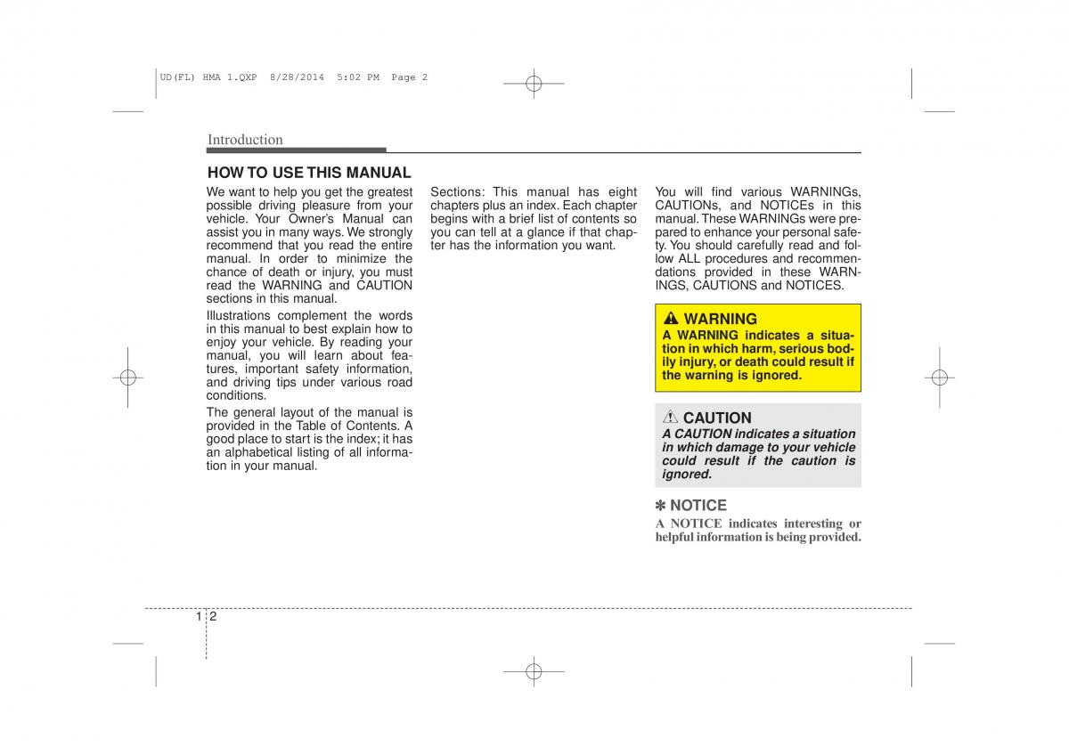 Hyundai Elantra V 5 i35 Avante MD owners manual / page 9