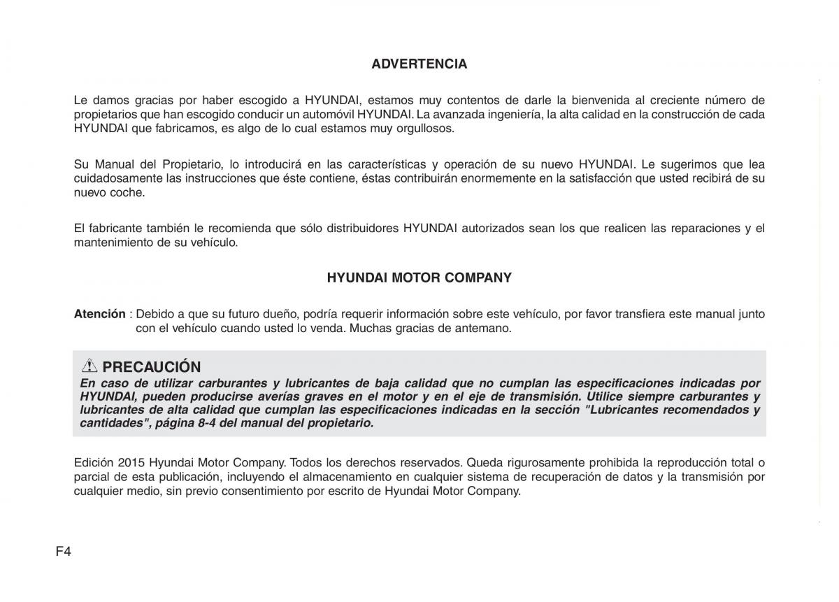 Hyundai Elantra V 5 i35 Avante MD manual del propietario / page 4