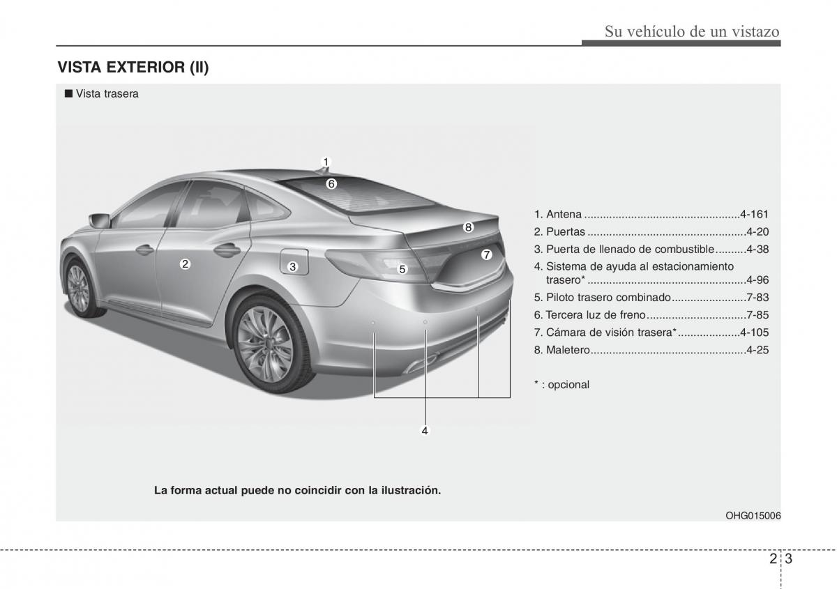 Hyundai Grandeur Azera HG V 5 manual del propietario / page 13