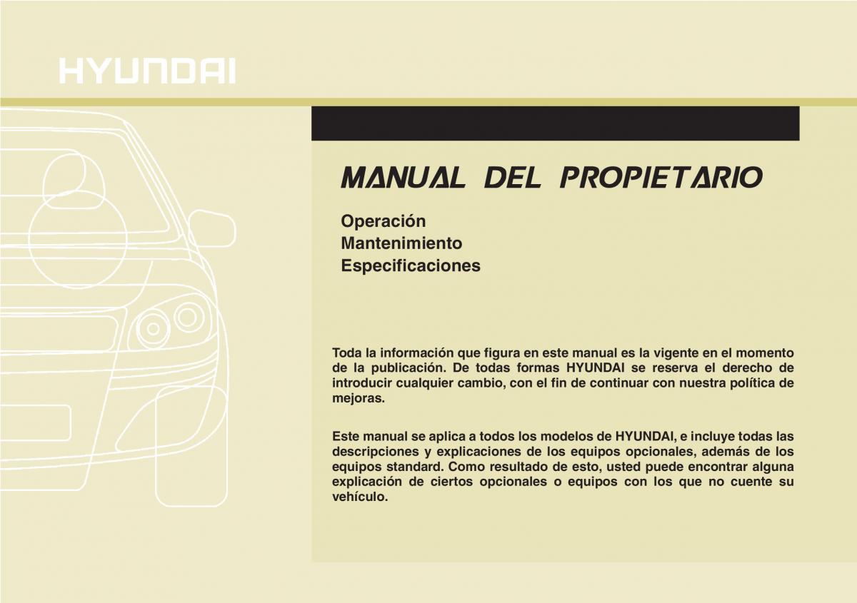 Hyundai Grandeur Azera HG V 5 manual del propietario / page 1