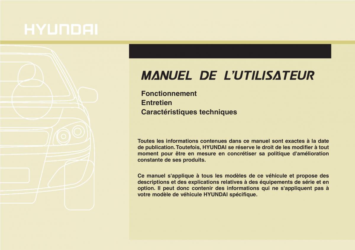 Hyundai Santa Fe III 3 manuel du proprietaire / page 1