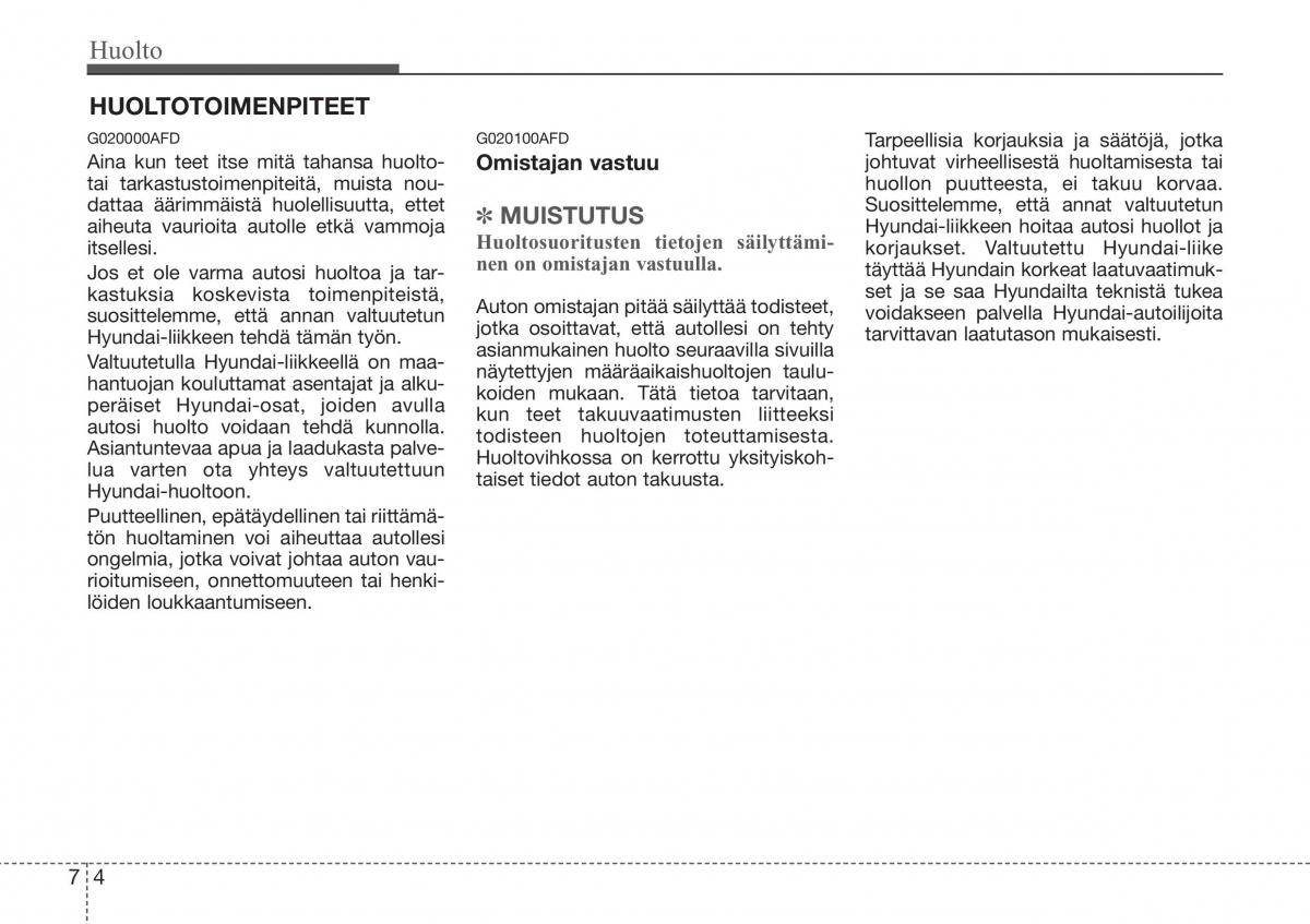 Hyundai Sonata NF V 5 omistajan kasikirja / page 305