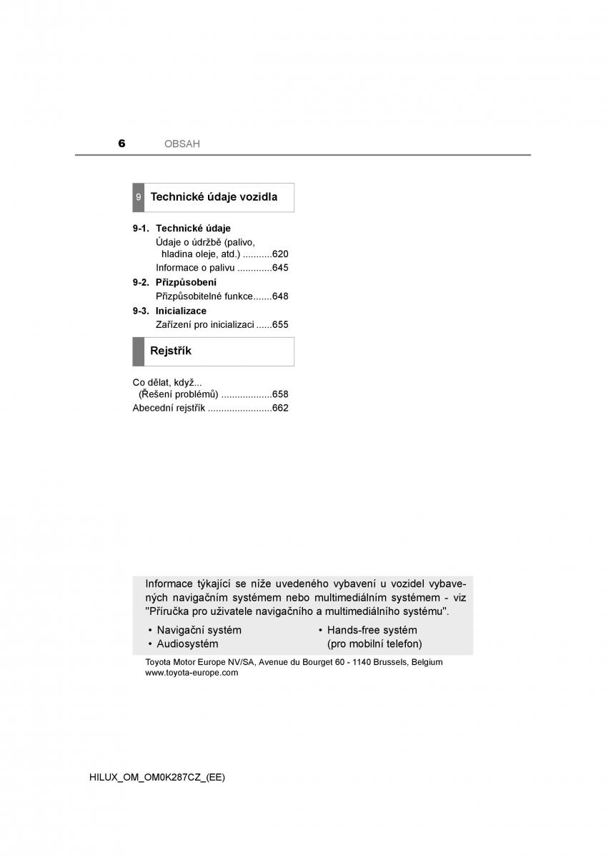 Toyota Hilux VIII 8 AN120 AN130 navod k obsludze / page 6