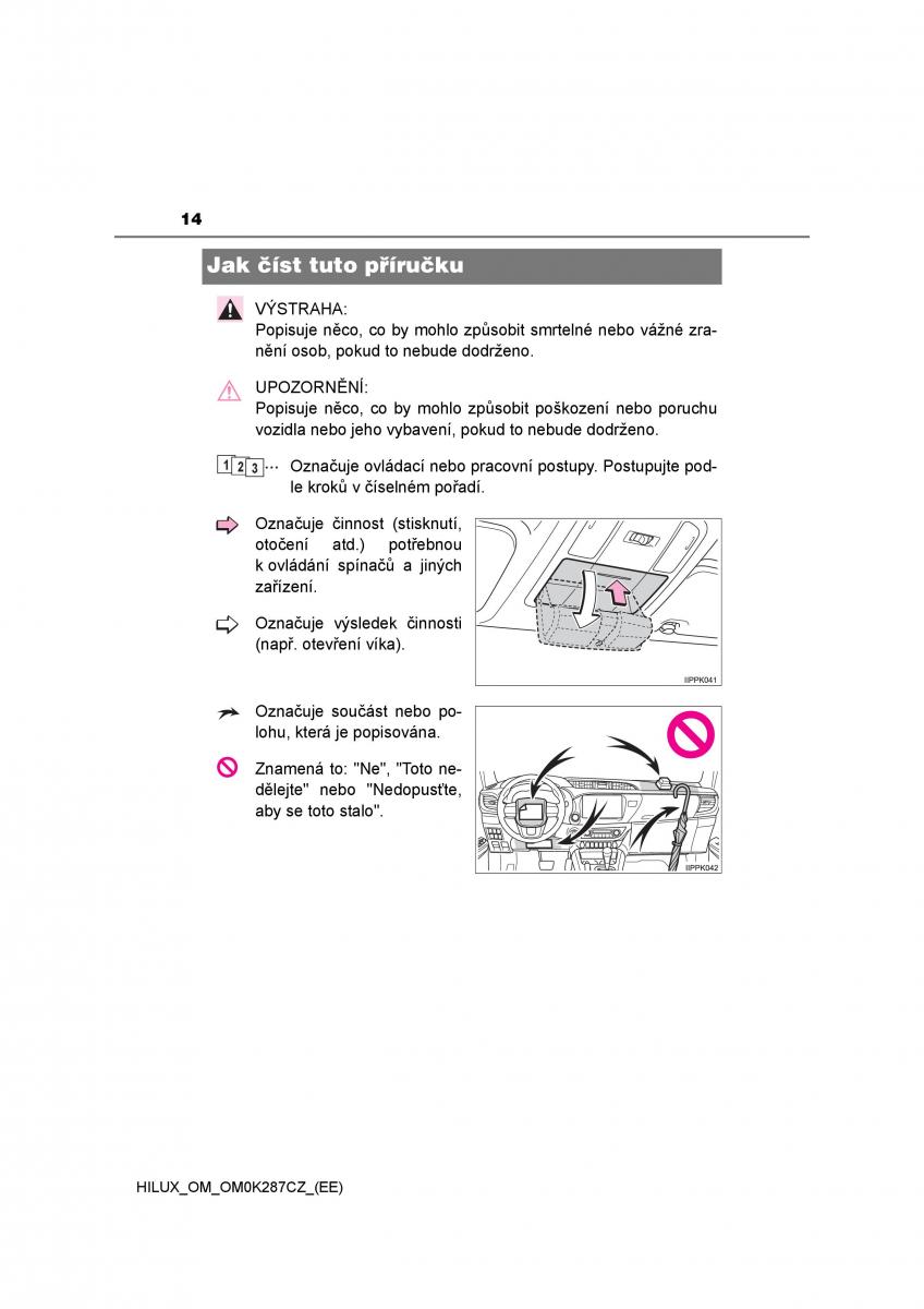 Toyota Hilux VIII 8 AN120 AN130 navod k obsludze / page 14