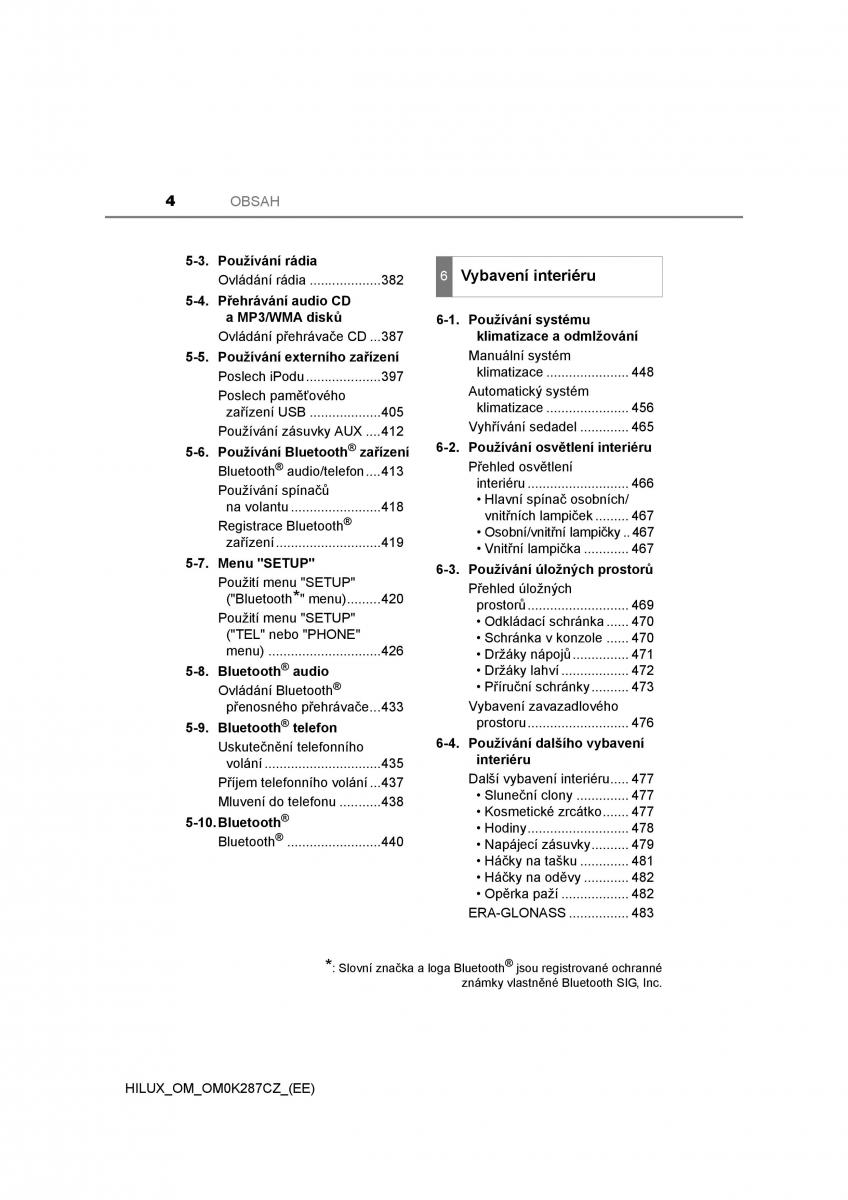 Toyota Hilux VIII 8 AN120 AN130 navod k obsludze / page 4