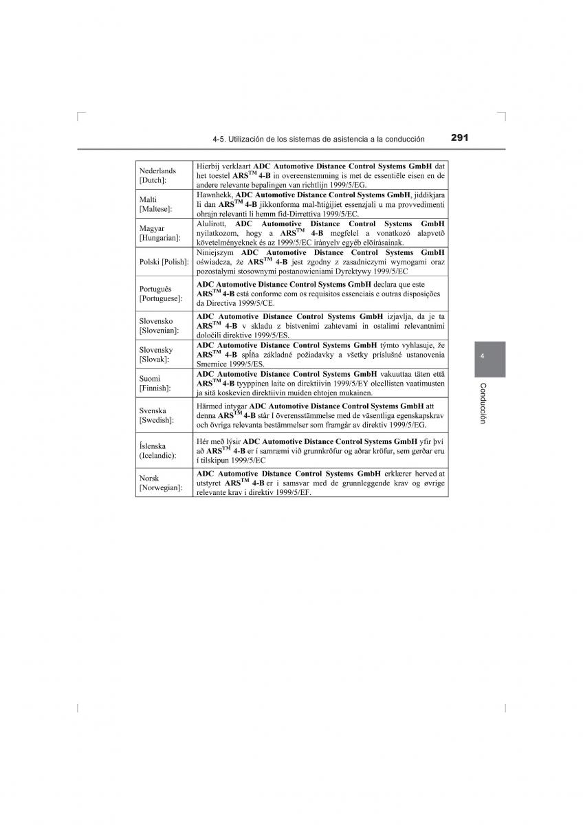 Toyota Hilux VIII 8 AN120 AN130 manual del propietario / page 291