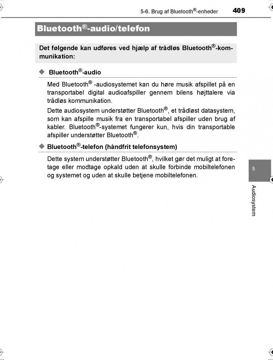 Toyota Hilux VIII 8 AN120 AN130 Bilens instruktionsbog / page 409