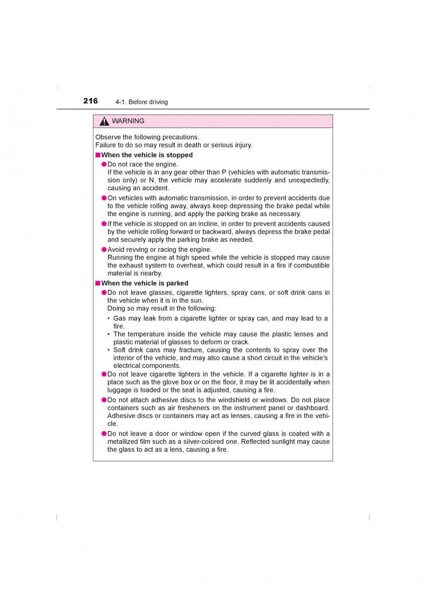 Toyota Hilux VIII 8 AN120 AN130 owners manual / page 216