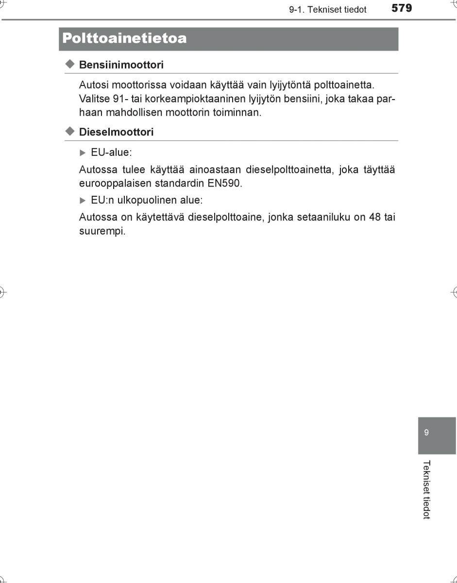 Toyota Hilux VIII 8 AN120 AN130 omistajan kasikirja / page 579