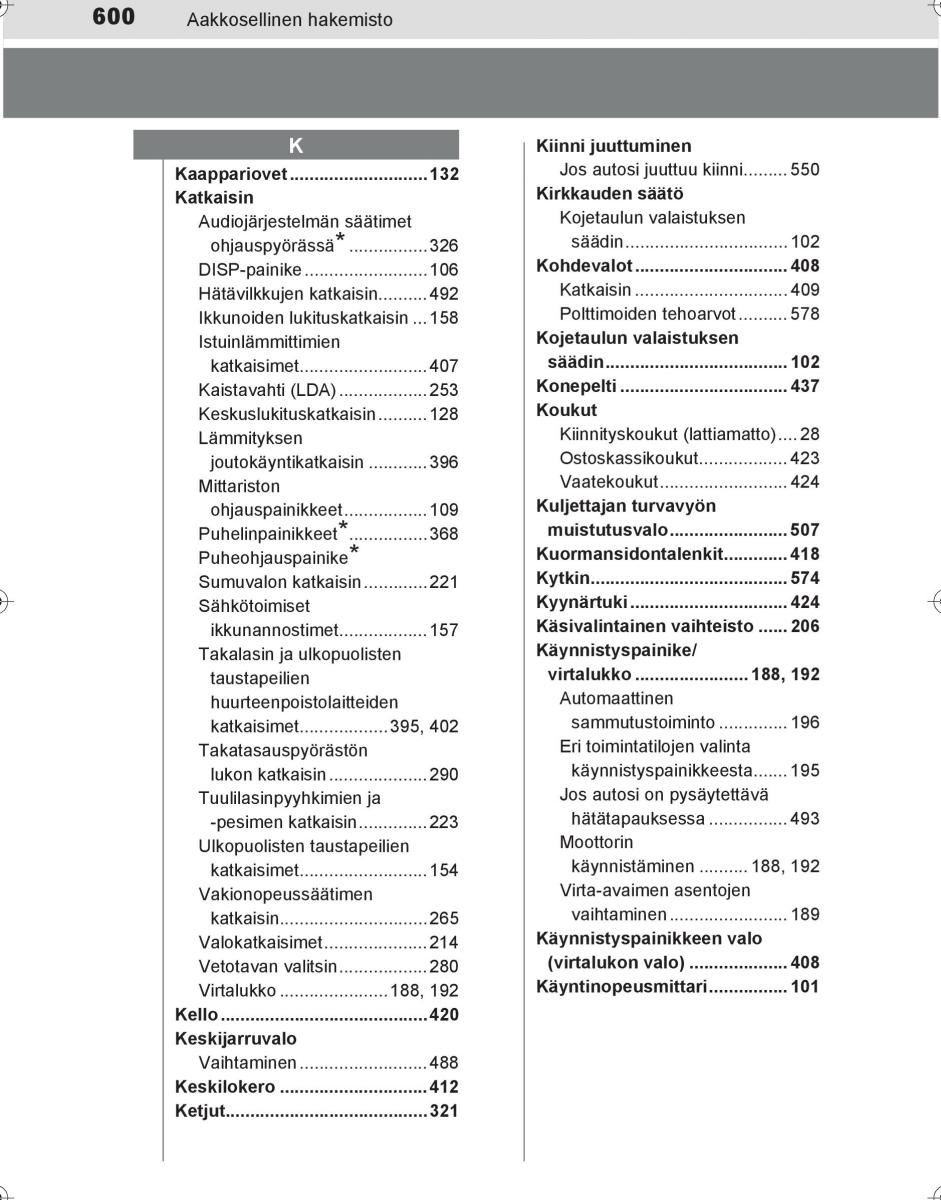 Toyota Hilux VIII 8 AN120 AN130 omistajan kasikirja / page 600