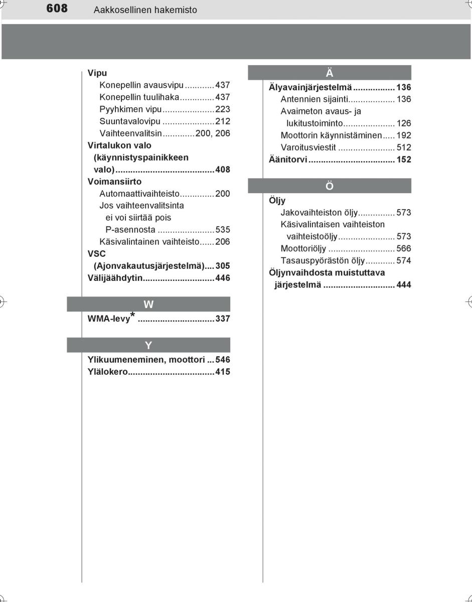 Toyota Hilux VIII 8 AN120 AN130 omistajan kasikirja / page 608