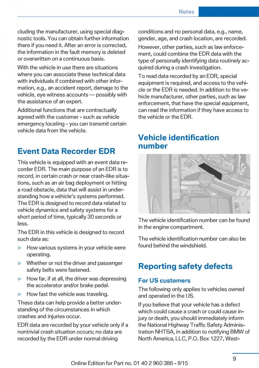 BMW X3 F25 owners manual / page 13