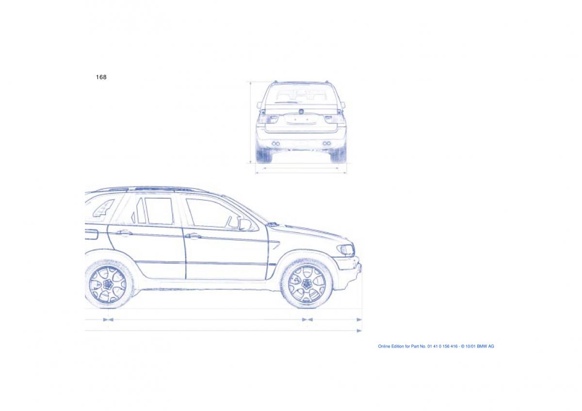 BMW X5 E53 owners manual / page 168