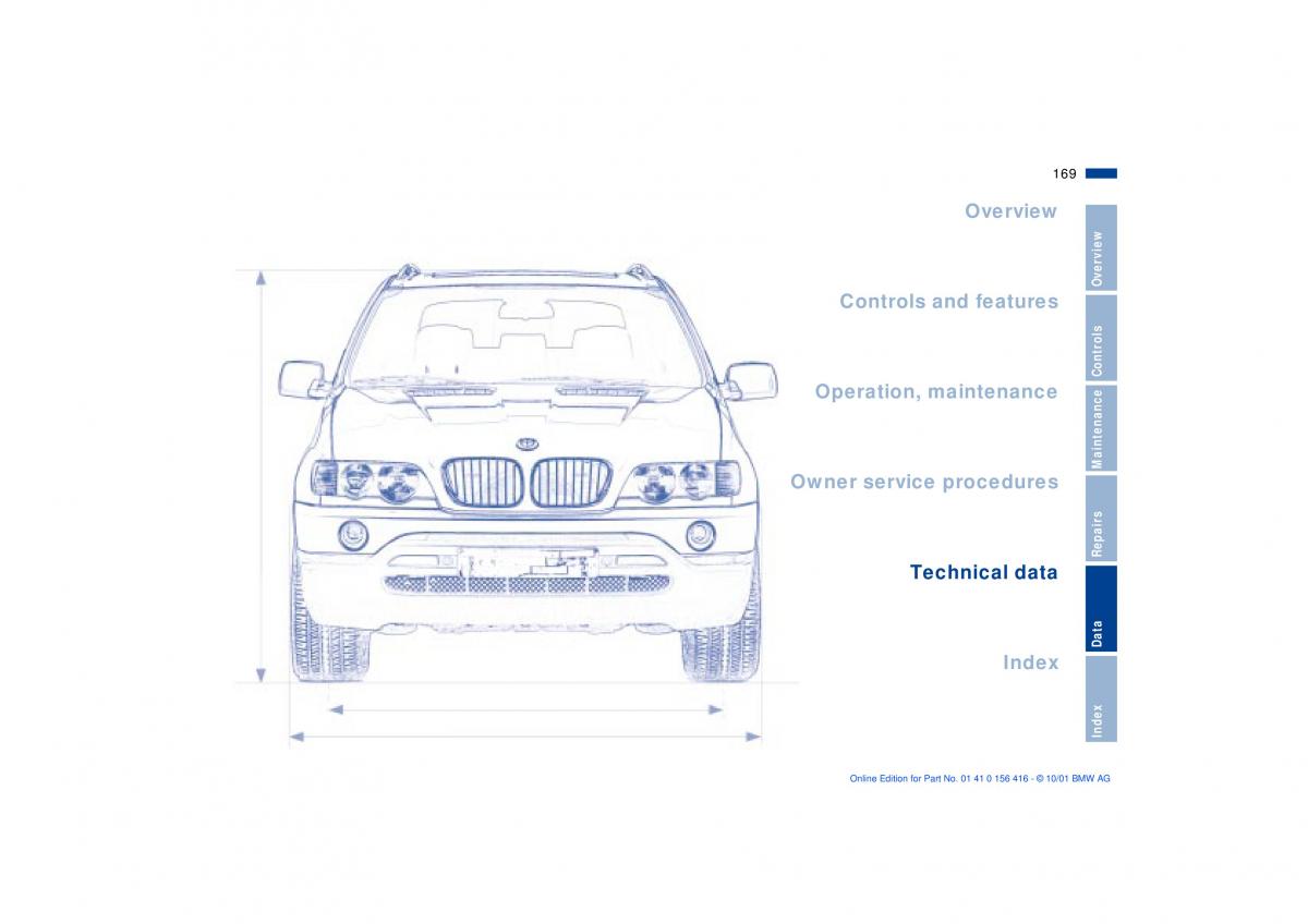 BMW X5 E53 owners manual / page 169