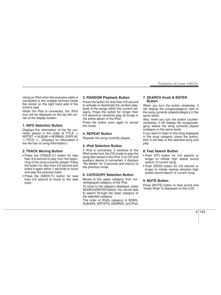 Hyundai ix55 Veracruz owners manual / page 227