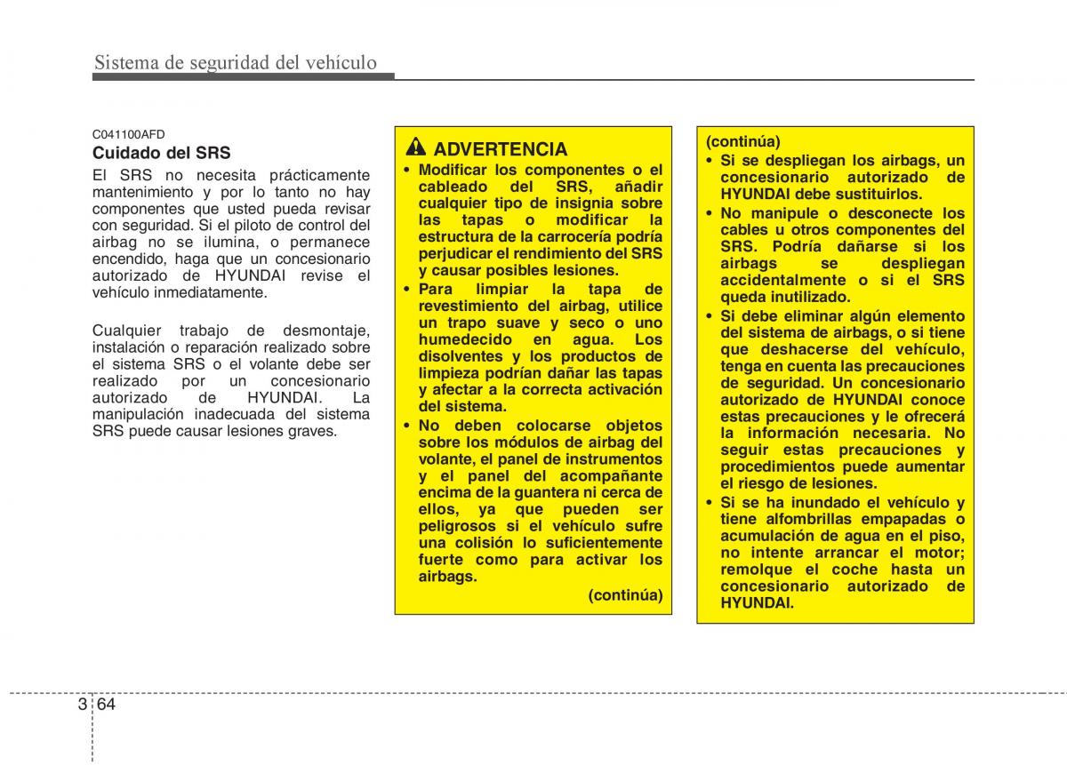 Hyundai ix55 Veracruz manual del propietario / page 83