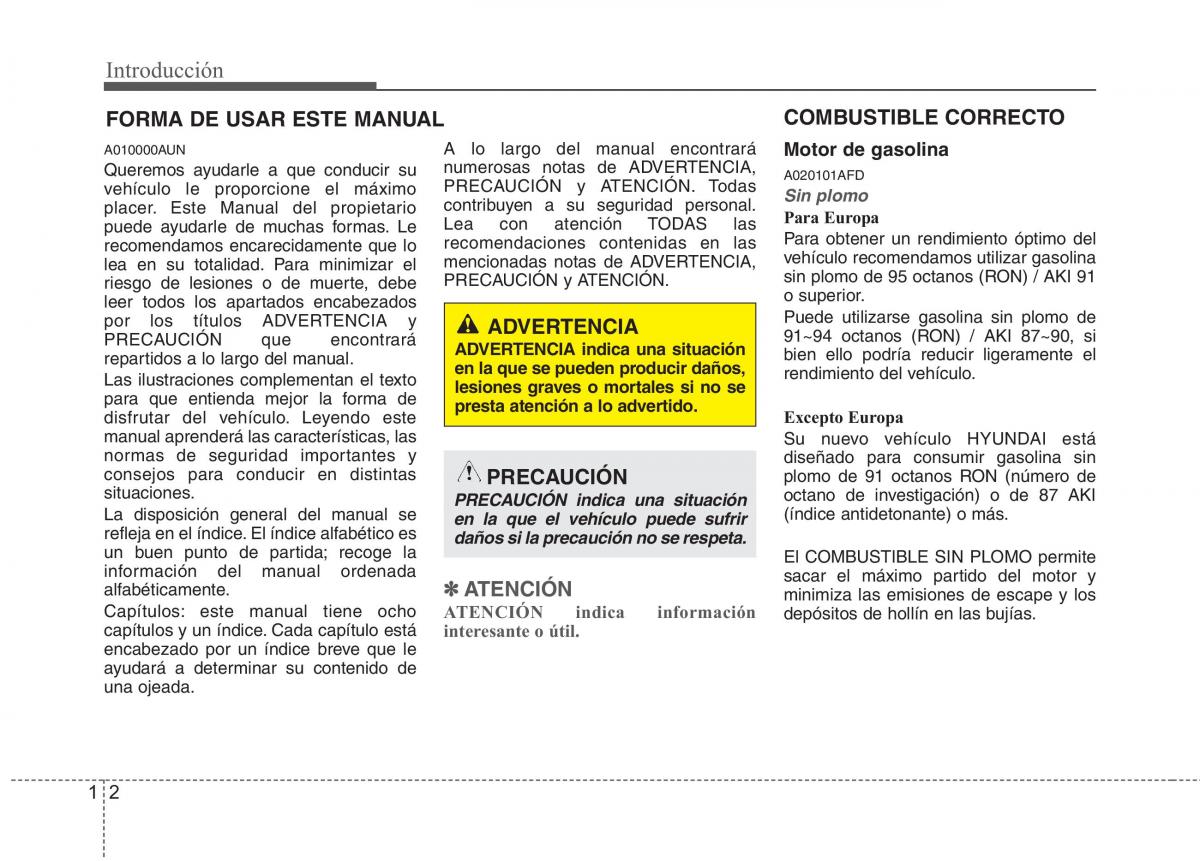 Hyundai ix55 Veracruz manual del propietario / page 9