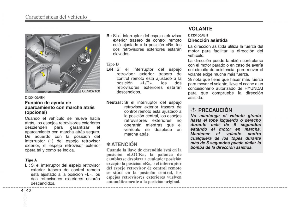 Hyundai ix55 Veracruz manual del propietario / page 127
