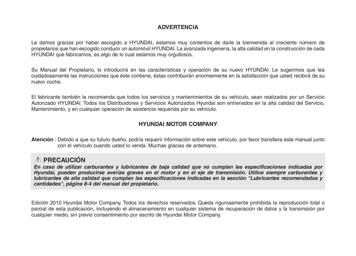 Hyundai ix55 Veracruz manual del propietario / page 4