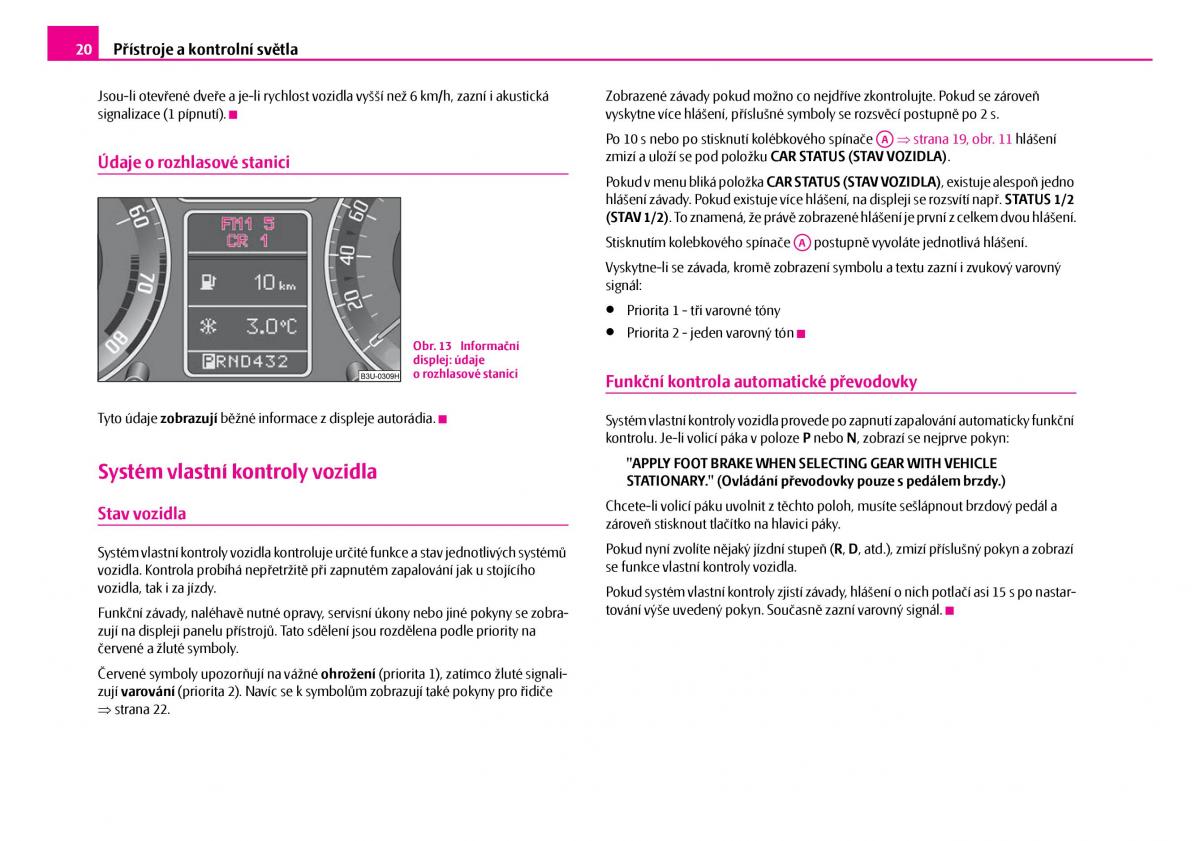 Skoda Superb I 1 navod k obsludze / page 21