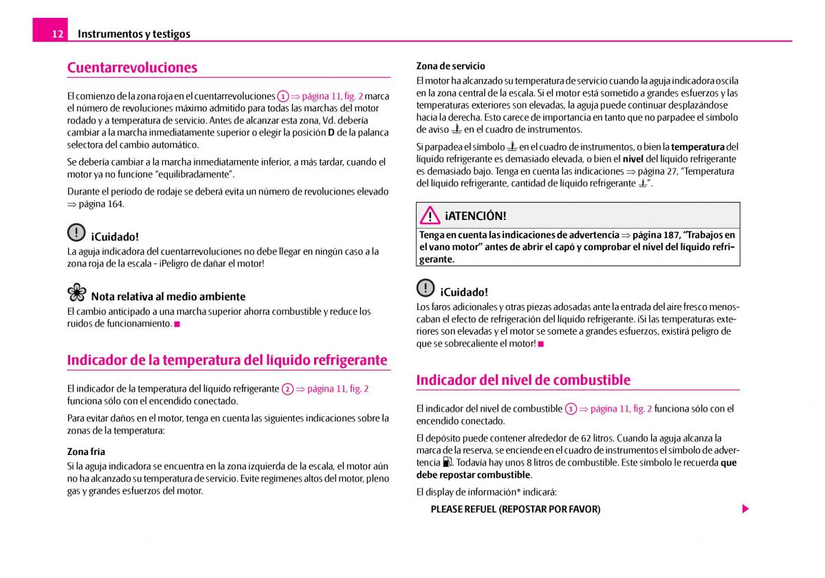 Skoda Superb I 1 manual del propietario / page 13