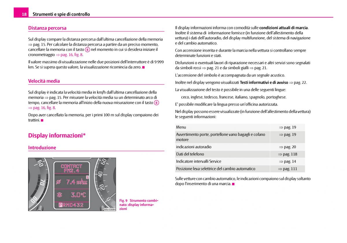 Skoda Superb I 1 manuale del proprietario / page 19