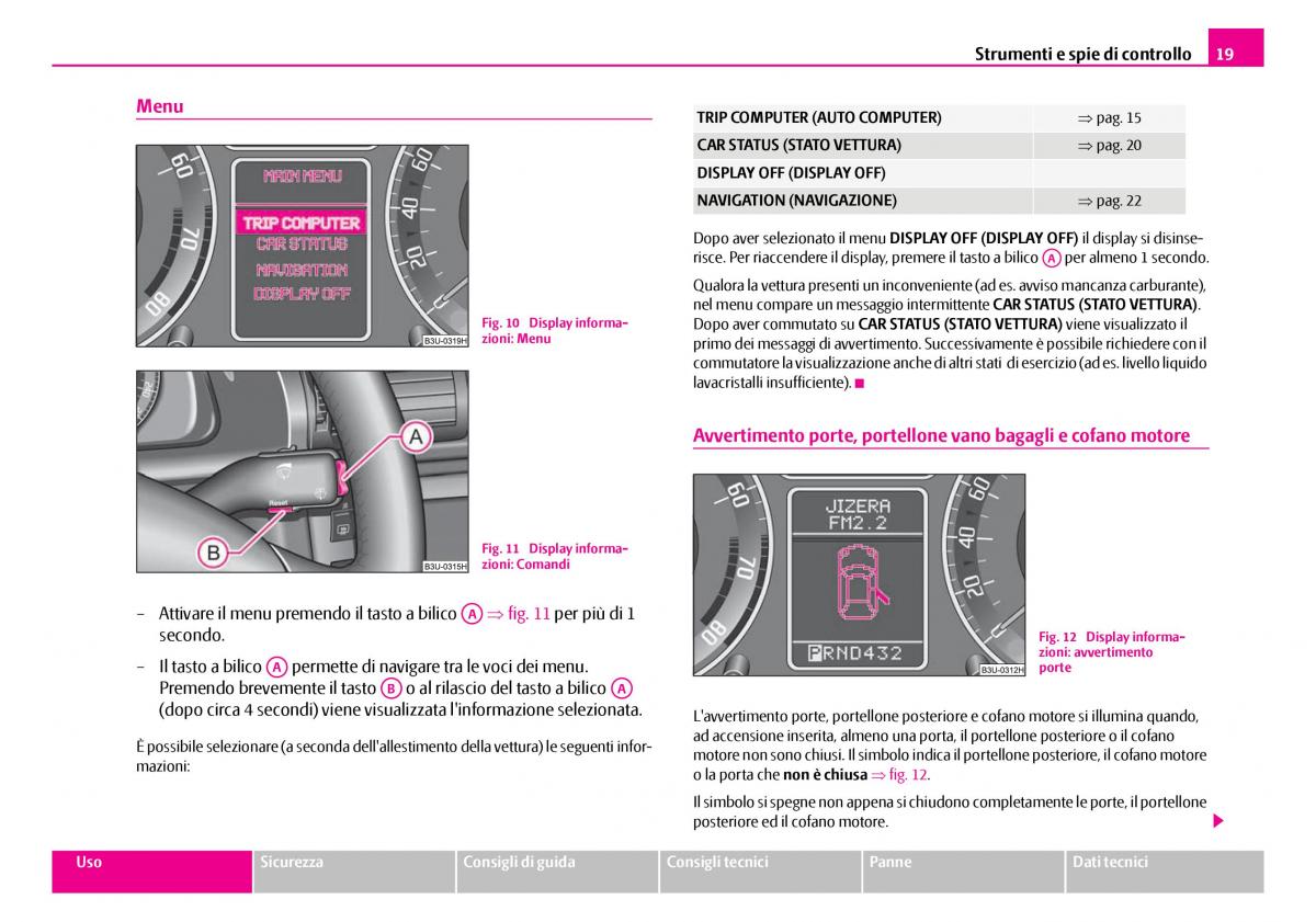 Skoda Superb I 1 manuale del proprietario / page 20