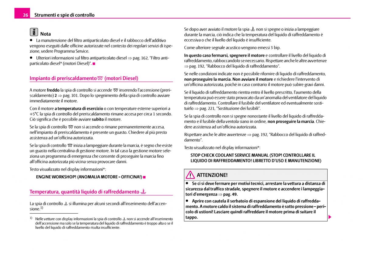 Skoda Superb I 1 manuale del proprietario / page 27