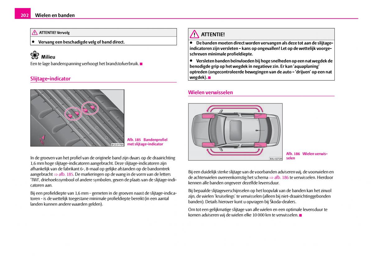 Skoda Superb I 1 handleiding / page 203