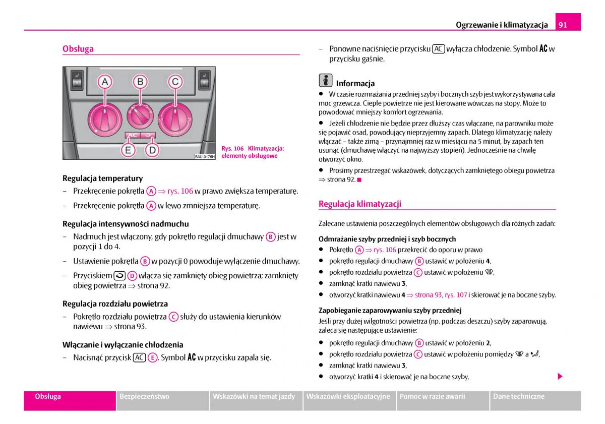 Skoda Superb I 1 instrukcja obslugi / page 92