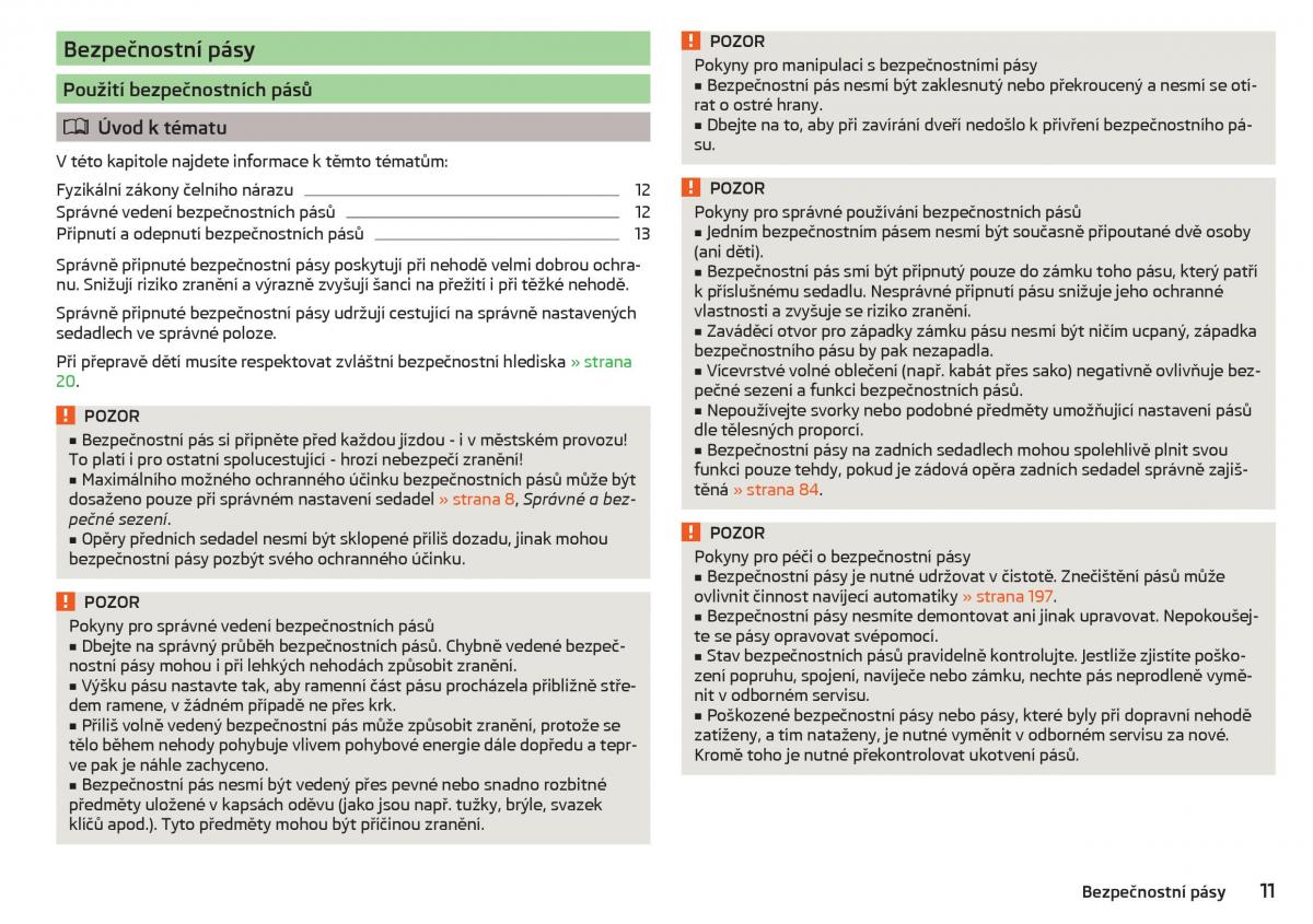 Skoda Superb III 3 navod k obsludze / page 13