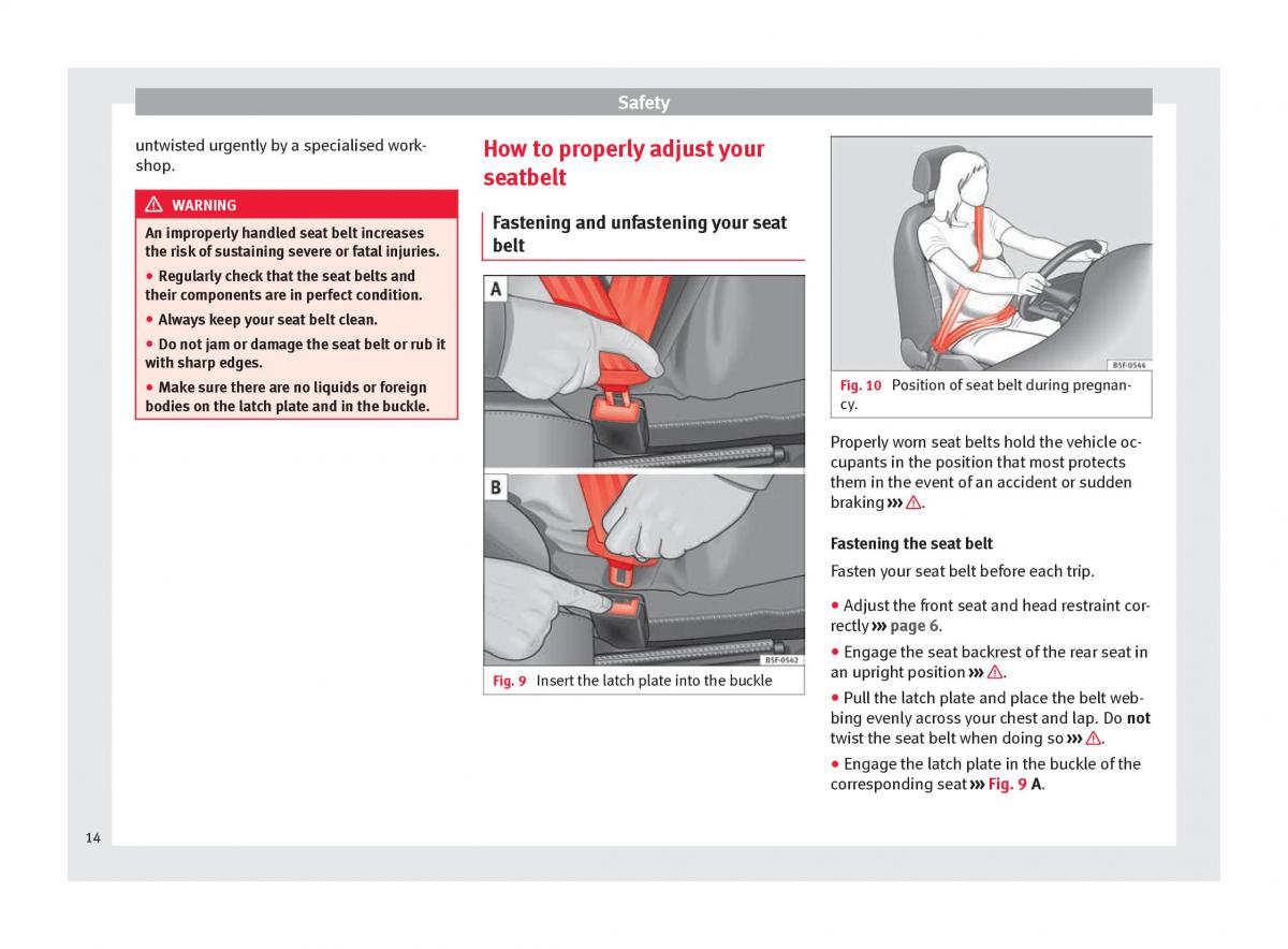 Seat Alhambra II 2 owners manual / page 16