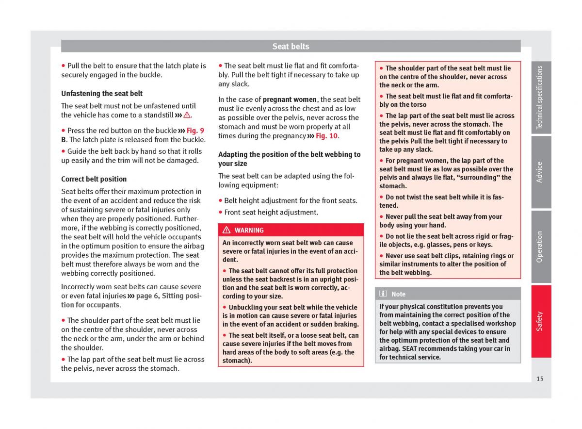 Seat Alhambra II 2 owners manual / page 17