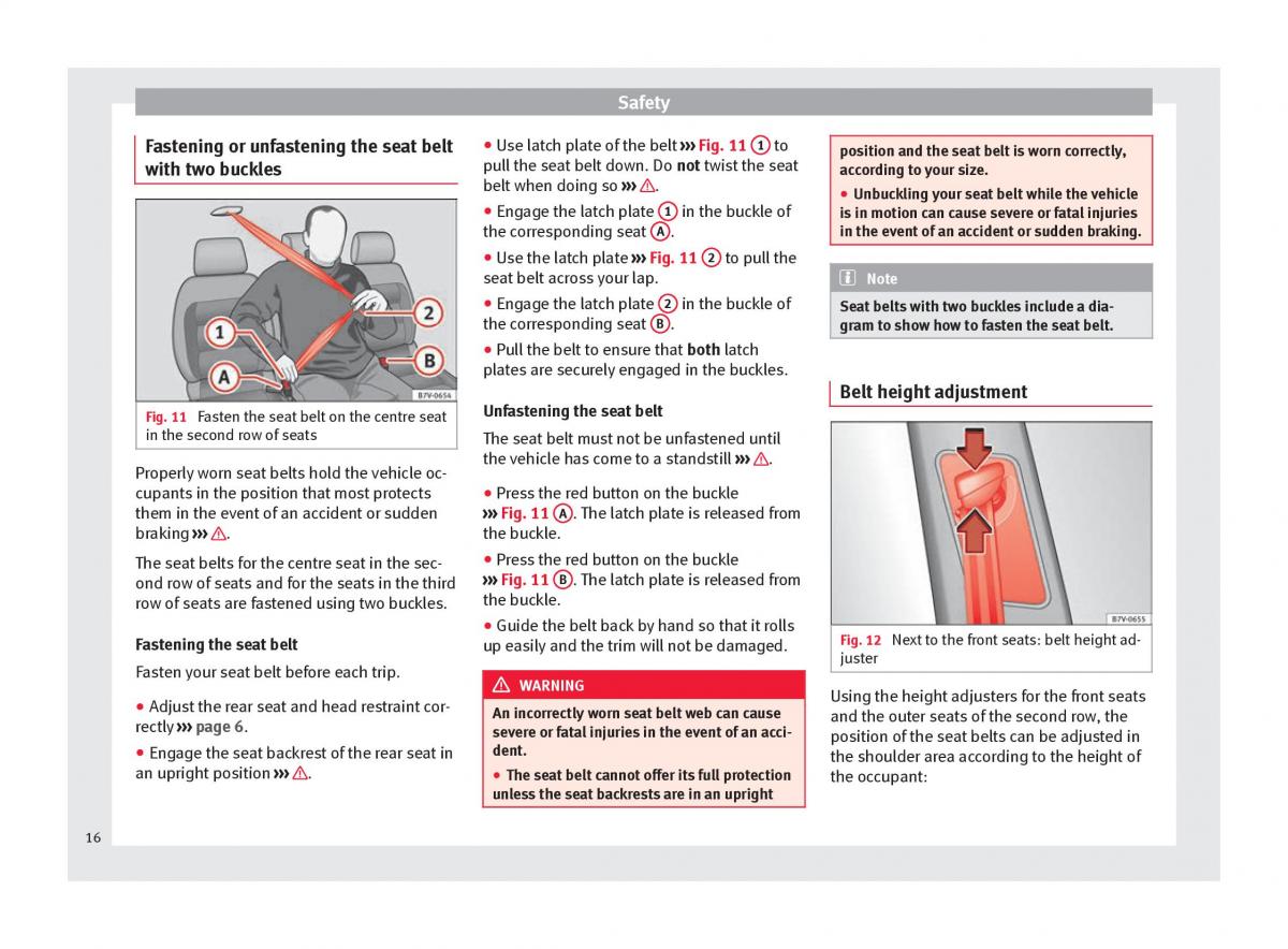 Seat Alhambra II 2 owners manual / page 18