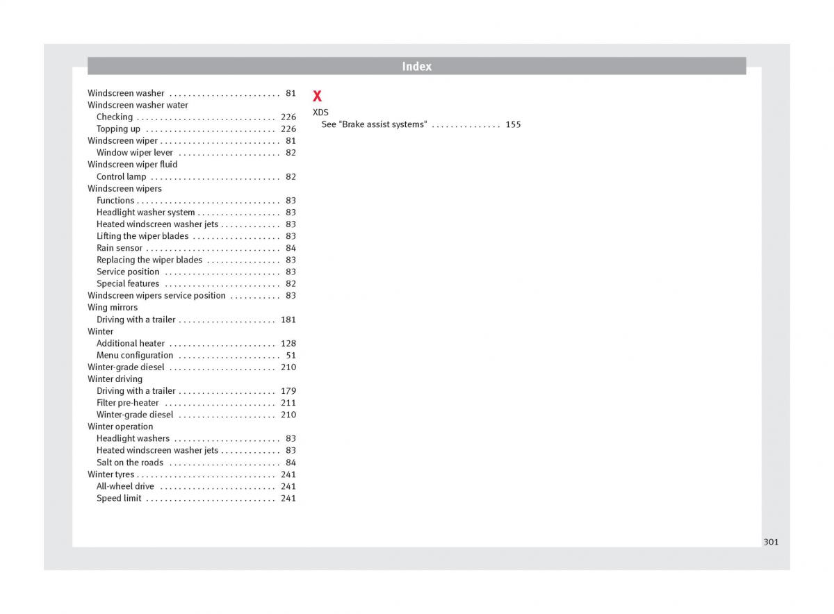 Seat Alhambra II 2 owners manual / page 303