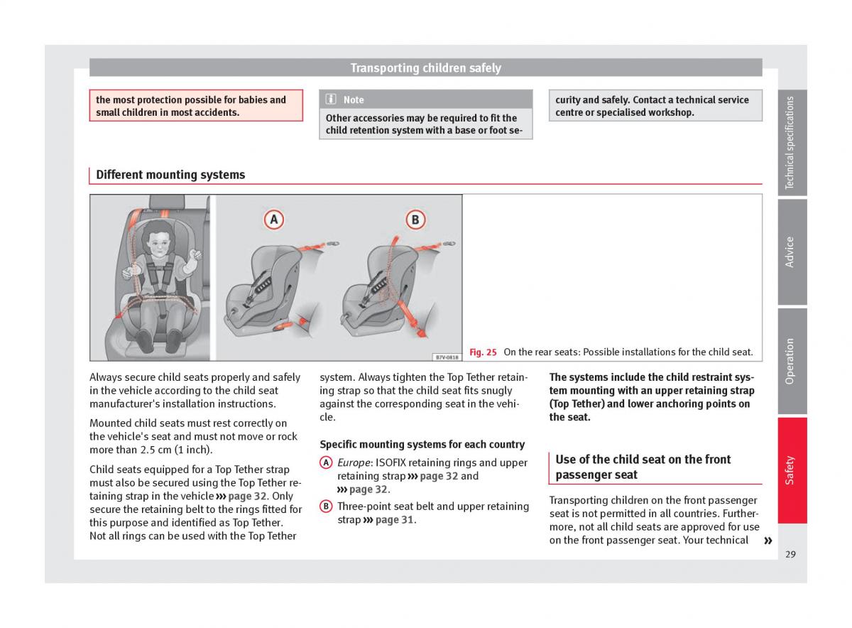 Seat Alhambra II 2 owners manual / page 31