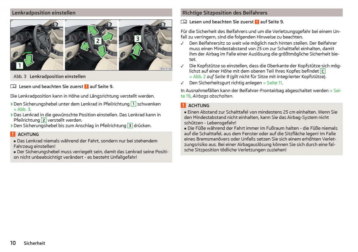 Skoda Superb III 3 Handbuch / page 12