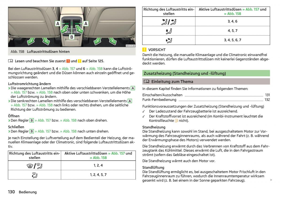 Skoda Superb III 3 Handbuch / page 132