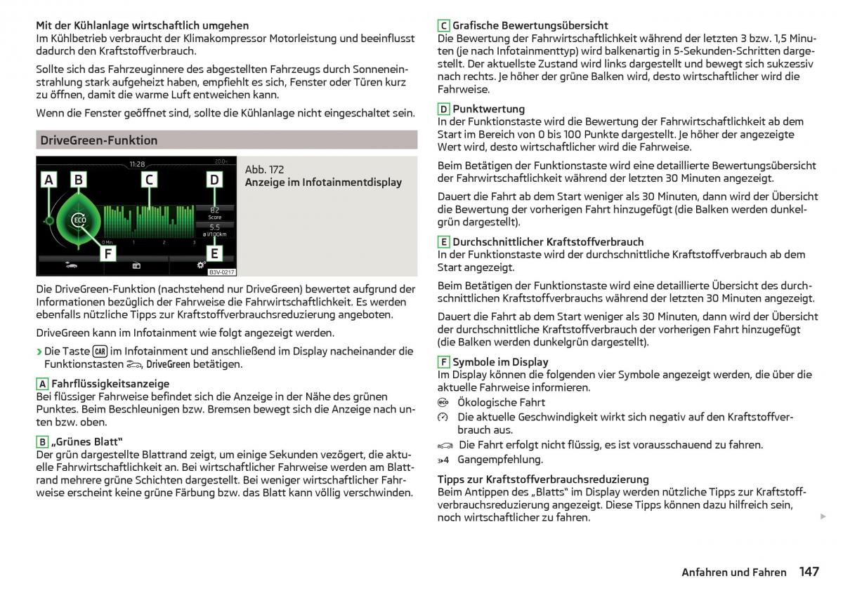 Skoda Superb III 3 Handbuch / page 149