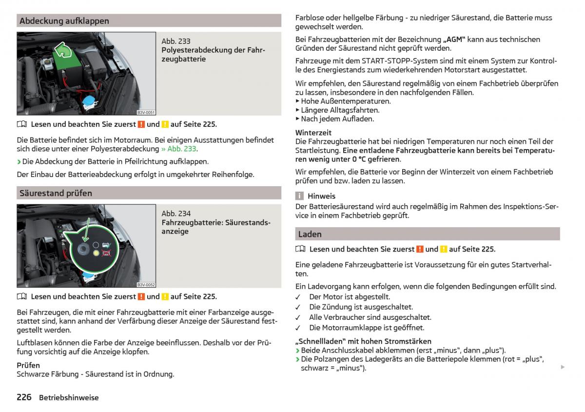 Skoda Superb III 3 Handbuch / page 228
