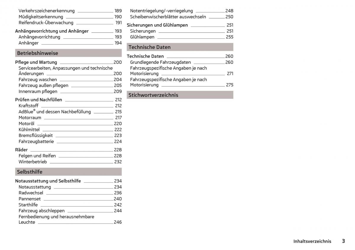 Skoda Superb III 3 Handbuch / page 5