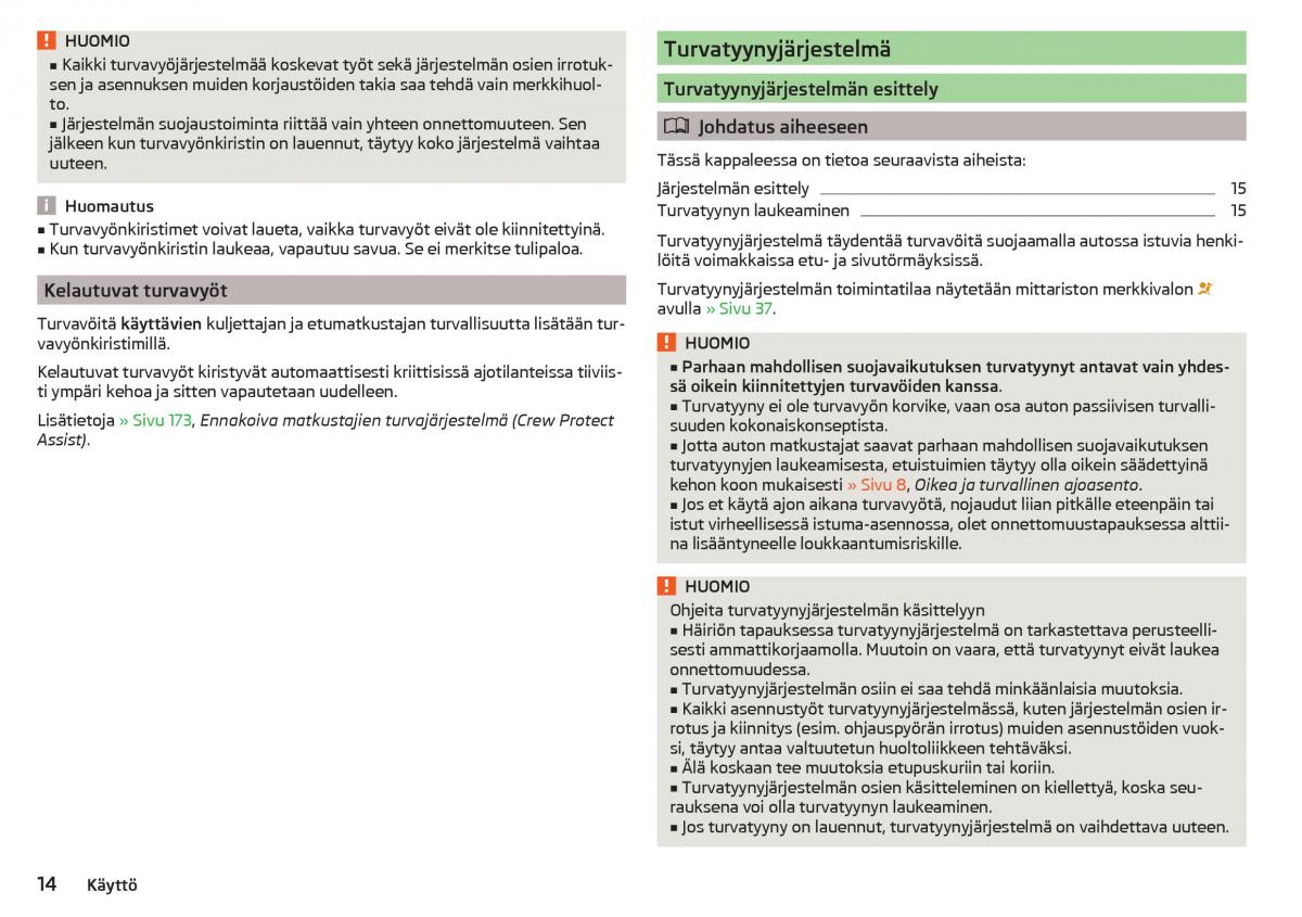 Skoda Superb III 3 omistajan kasikirja / page 16