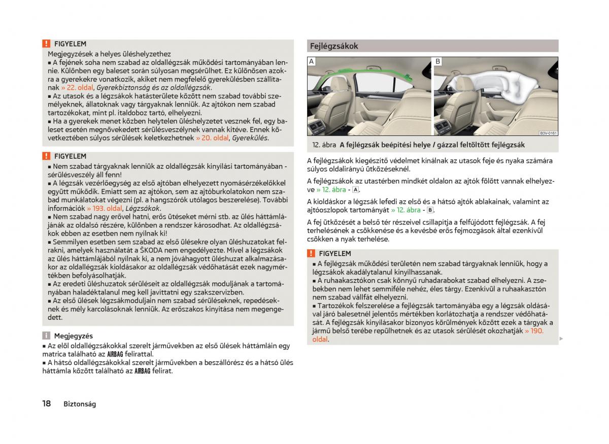 Skoda Superb III 3 Kezelesi utmutato / page 21