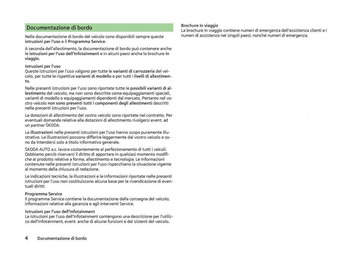 Skoda Superb III 3 manuale del proprietario / page 7