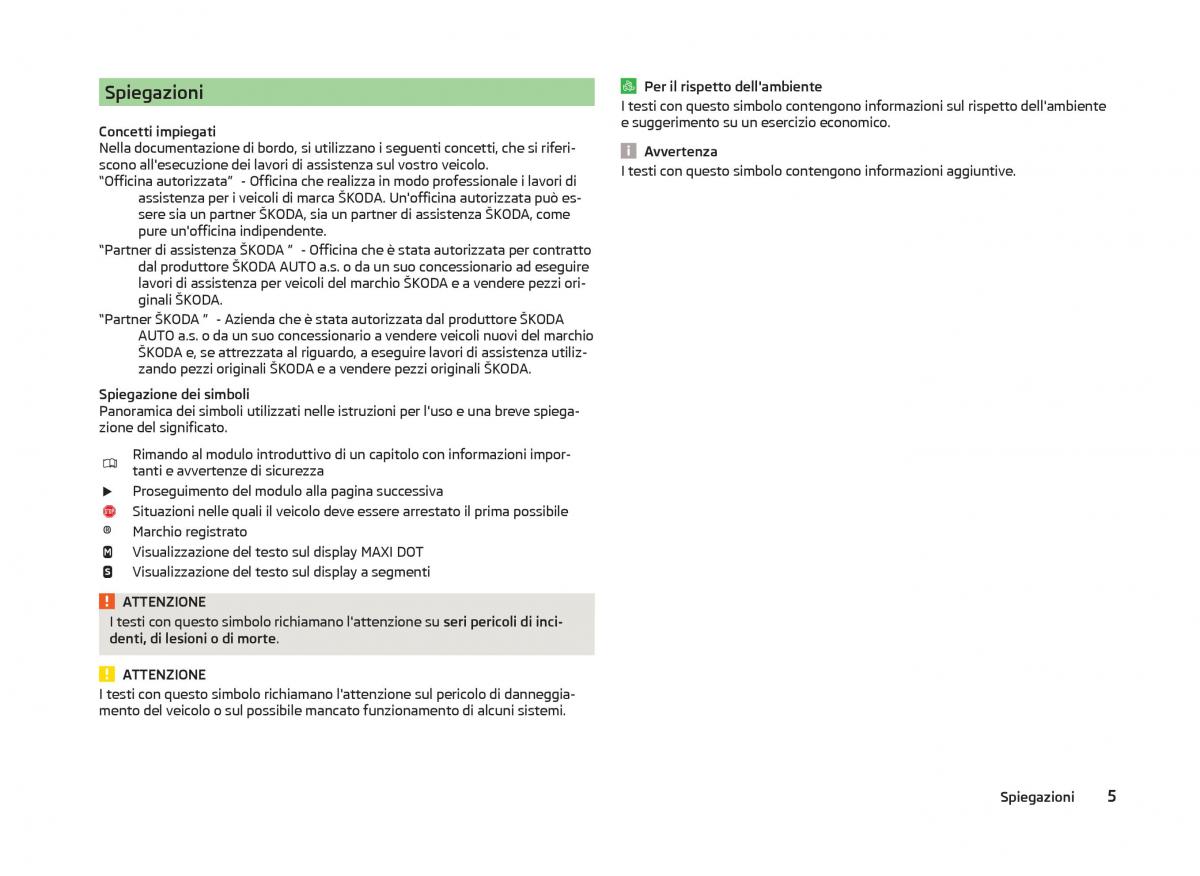 Skoda Superb III 3 manuale del proprietario / page 8