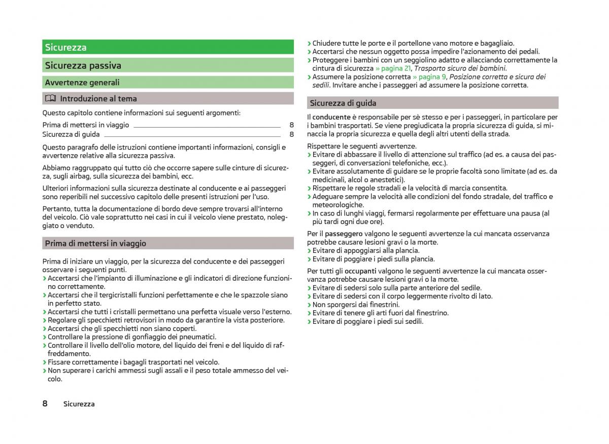Skoda Superb III 3 manuale del proprietario / page 11