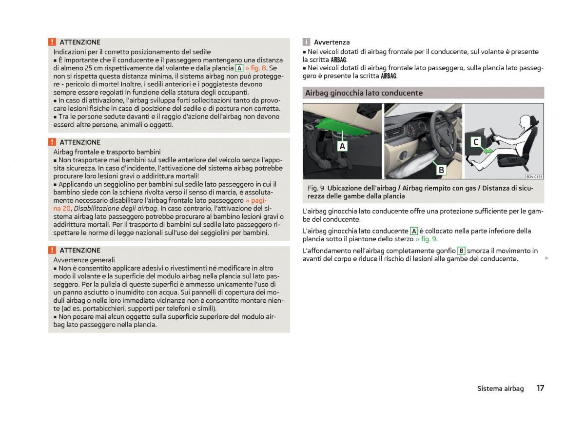 Skoda Superb III 3 manuale del proprietario / page 20