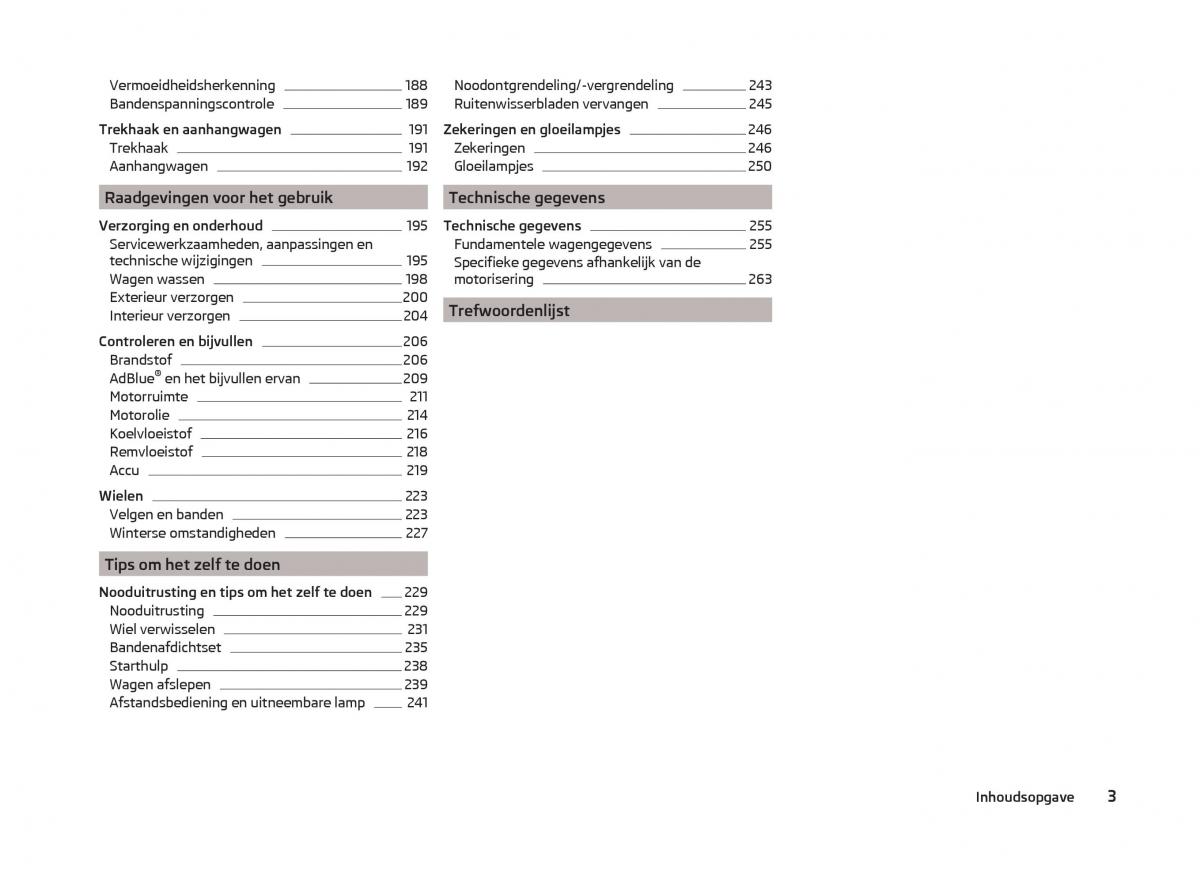 Skoda Superb III 3 handleiding / page 6