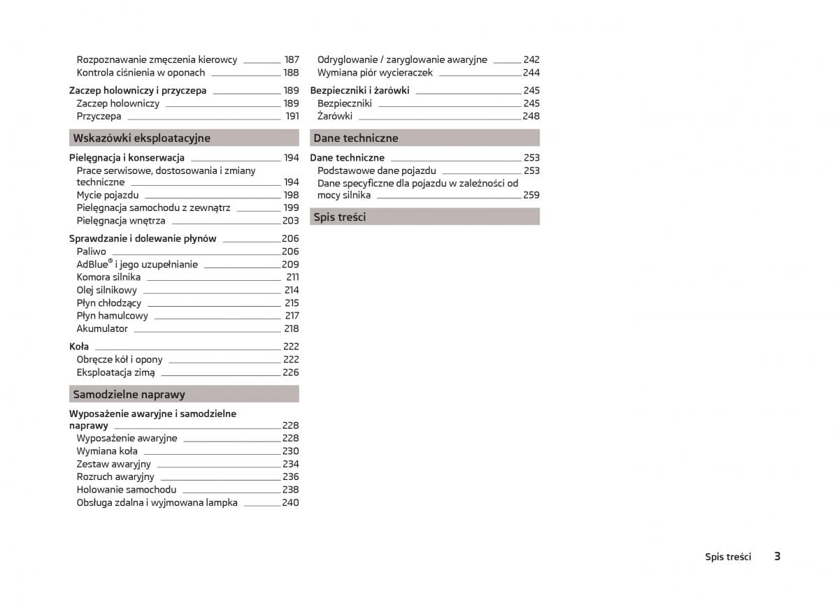 Skoda Superb III 3 instrukcja obslugi / page 6