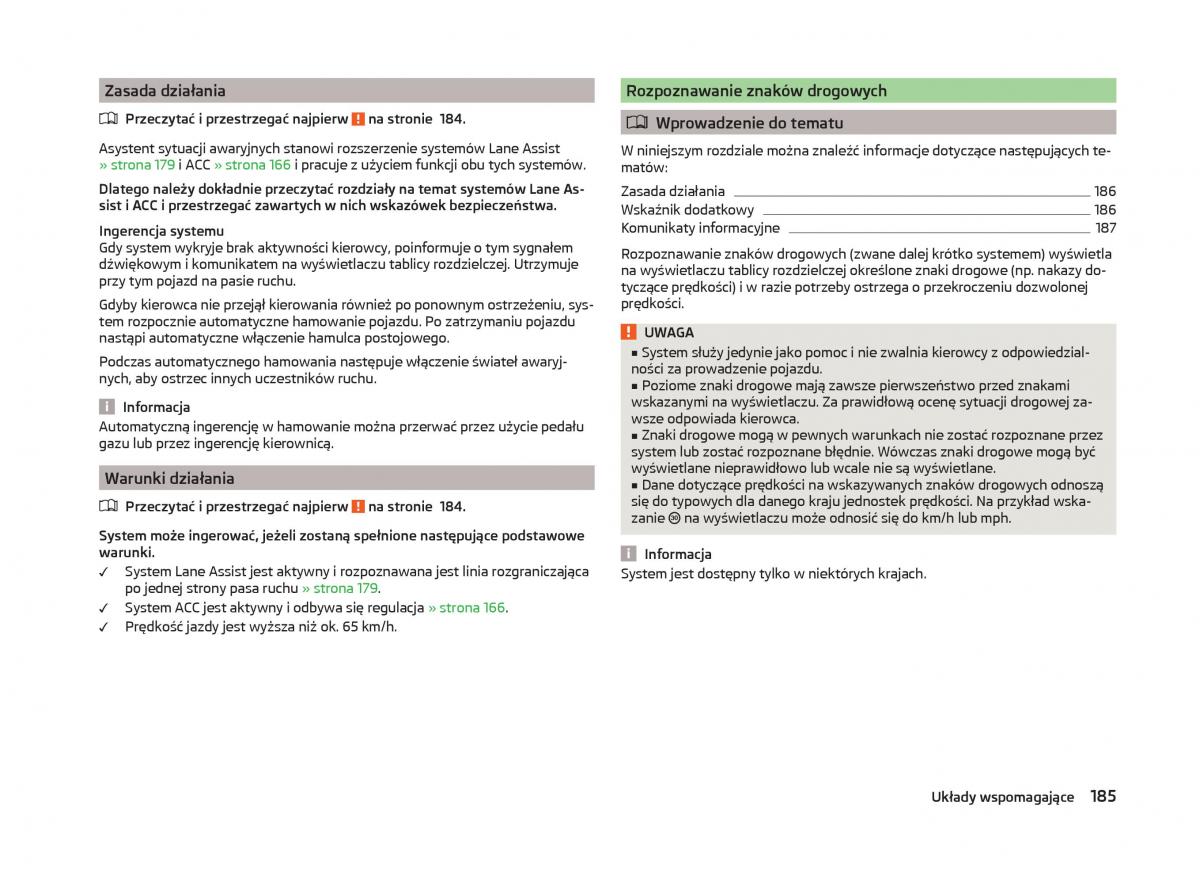  Skoda Superb Skoda Superb III 3 instrukcja / page 188